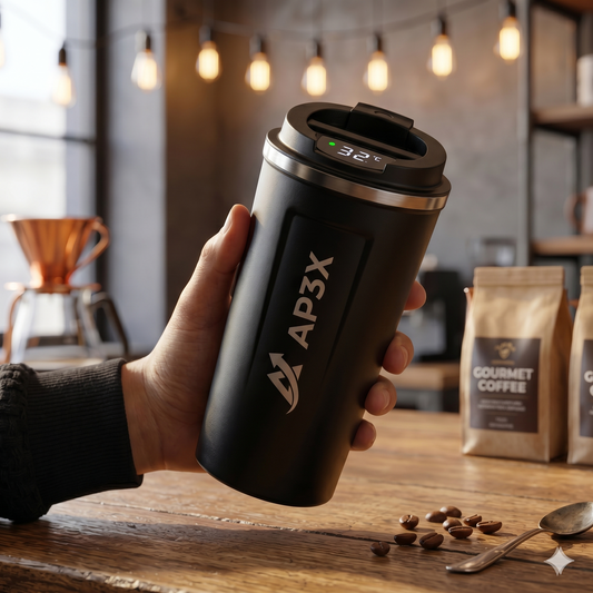 10 Vasos Térmicos – Packaging - Sensor de Temp + Grabado Láser Personalizado ☕🌡️